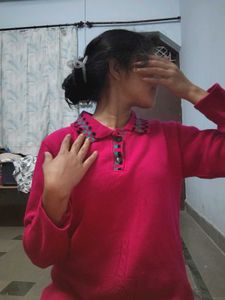 Pink black green  Knit Kurti woolen winter wear