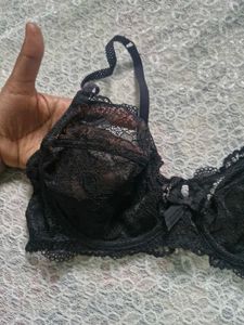 Elegant Black Lace Bra