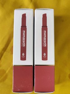 1+1free Mamaearth Moisture Matte Longstay Lipstick