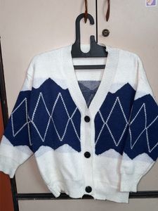 Argyle Cardigan Sweater