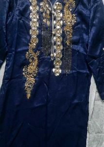Designer Navy Blue sharara  Choli with Dupatta