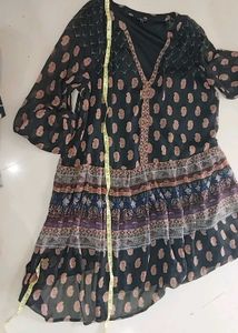 Boho Print Tunic Top