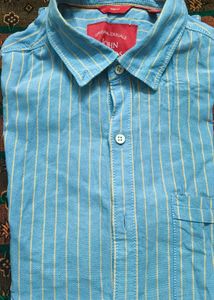 Men's Striped Button-Down Shirt