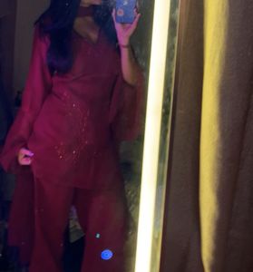 Elegant Red Kurta Set
