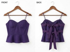 Purple Peplum top