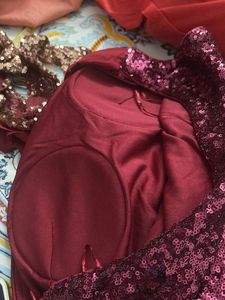Sparkling Wine Golden Sequins One-Shoulder Dress