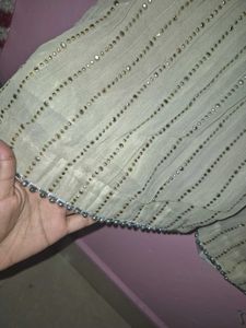 Embroidered Grey sharara