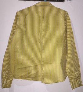 Mustard Yellow Lined Shirt