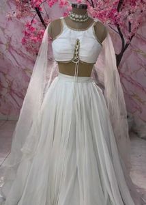 Elegant White Lehenga Choli Set