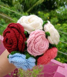 Crochet Rose Bouquet ( 150 Per Piece)