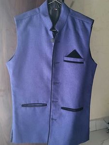 Men's Blue Nehru Jacket