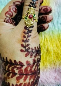 Elegant Gold-Plated Statement Ring