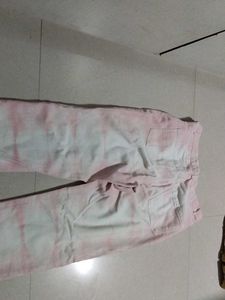 Pink Tie-Dye Jeans