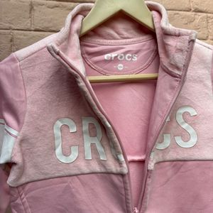 Girls Crocs Pink Zip-Up Jacket