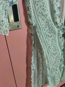 Floral Print Sheer Shrug