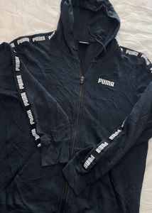 Puma Navy Zip-Up Hoodie Jacket