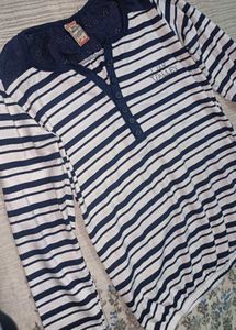 20s vibe Striped Long Sleeve Top
