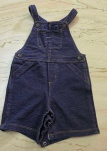 carter's cute Denim Bear dungaree romper