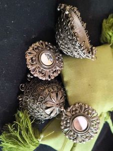 Silver Jhumka Earrings