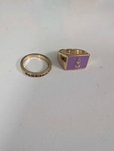 Set of 9 Lavender Rings