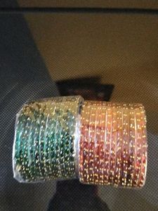 Sparkling Raindrops Bangles Set