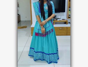 Beautiful Teal Lehenga Choli Set