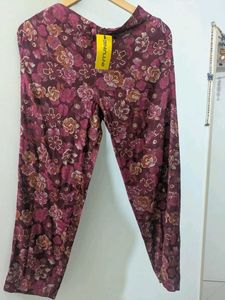 Floral Wine Coord Set – Kurta &amp; Pants