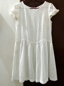 White Broderie Anglaise Dress