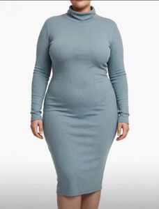 Classic baby green Long Sleeve Dress