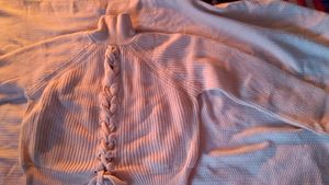 Knit Rib Stretchable High Neck Sweater.