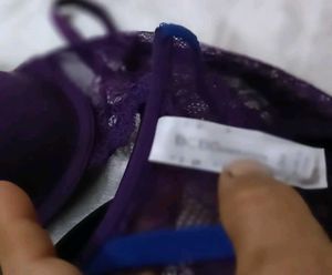 Plunge Front Bra with Lace
