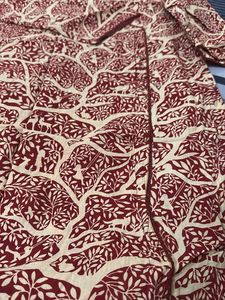 Maroon Tree Print Kurta