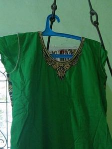 Green &amp; Blue Embroidered Lehenga Choli