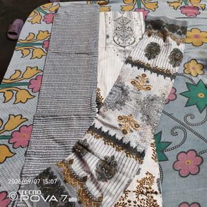 new unstiched Elegant Printed Kurta Set