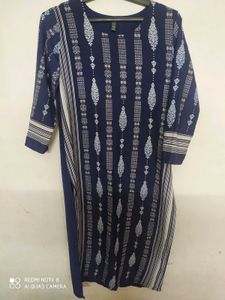 Elegant Blue Printed Kurti