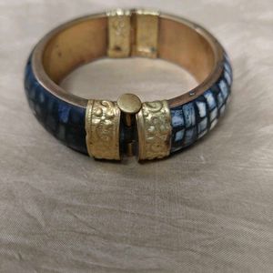 Vintage Mosaic Brass Bangle