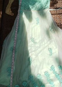 Stunning Mint Green Embroidered Lehenga