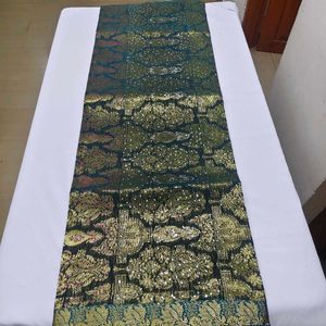 Elegant Teal &amp; Purple Saree
