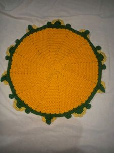 Handmade Crochet Sunflower Doily