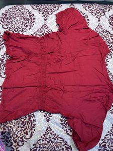 Maroon Casual Top