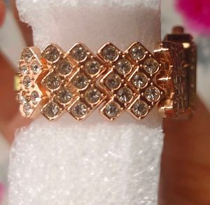 Elegant Rose Gold Women’s Watch with Crystal Detai