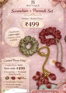 JS Boutique Scrunchies + Parandi Set