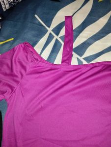 Pink Cold Shoulder Top...