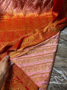Elegant Golden Saree