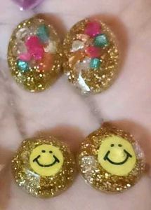 Resin Stud Earring Collection