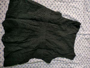 Black Peplum Cute Top Lipstick Combo