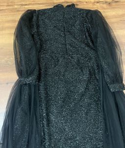 Sparkling Black Ethnic Gown