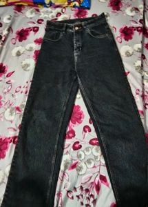 Stylish Washed Black Denim Jeans