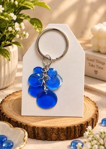 Blue Gem Keychain