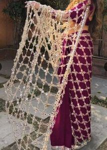Embroidered saree blouse Set